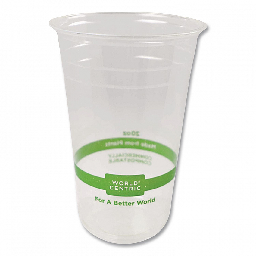 PLA Clear Cold Cups, 20 oz, Plastic, Clear, 1,000/Carton (CPCS20)