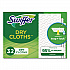Dry Refill Cloths, 10.63 x 8, White, 32/Box, 4 Boxes/Carton (21457)