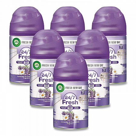 Freshmatic Ultra Automatic Spray Refill, Lavender and Chamomile, 5.89 oz Aerosol Spray, 6/Carton (77961CT)