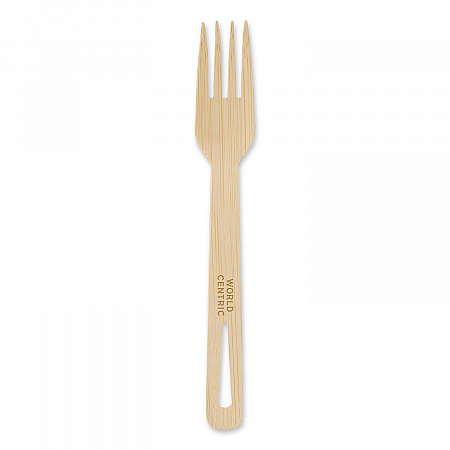 Bamboo Cutlery, Fork, Paper, Natural, 2,000/Carton (FOBB67)