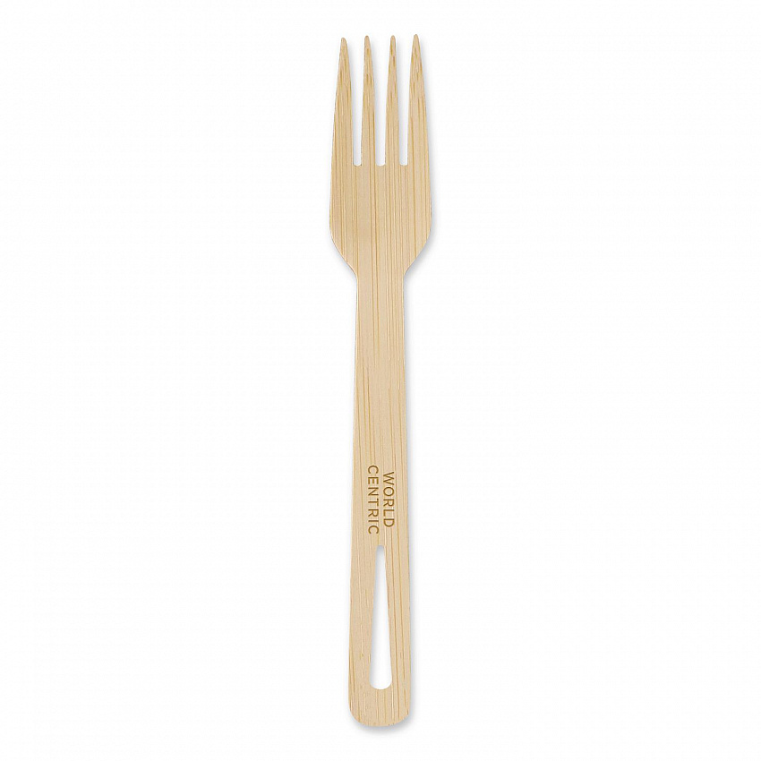 Bamboo Cutlery, Fork, Paper, Natural, 2,000/Carton (FOBB67)