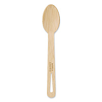 Bamboo Cutlery, Spoon, Paper, Natural, 2,000/Carton (SPBB67)