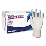 Powder-Free Synthetic Vinyl Gloves, Medium, 4 mil Thick, 9.5" Long, Beige, 100/Box (315MBX)