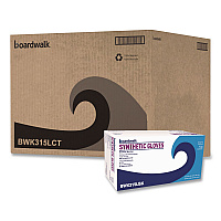 Powder-Free Synthetic Vinyl Gloves, Large, 4 mil Thick, 9.5" Long, Cream, 100/Box, 10 Boxes/Carton (315LCT)
