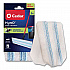 H2prO Flat Mop Head Replacement, 9.25 x 4.38, Blue/White, 2/Pack, 6 Packs/Carton (175782CT)