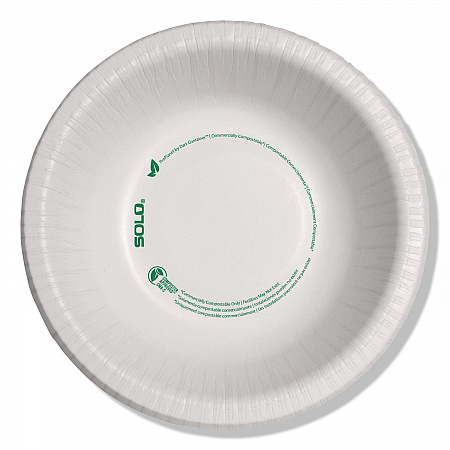 Compostable Paper Dinnerware, ProPlanet Seal, Bowl, 12 oz, White, 1,000/Carton (HB12PLANET)