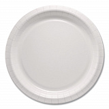 Compostable Paper Dinnerware, ProPlanet Seal, Plate, 10" dia, White, 500/Carton (HP10W)