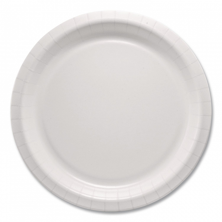 Compostable Paper Dinnerware, ProPlanet Seal, Plate, 10" dia, White, 500/Carton (HP10W)