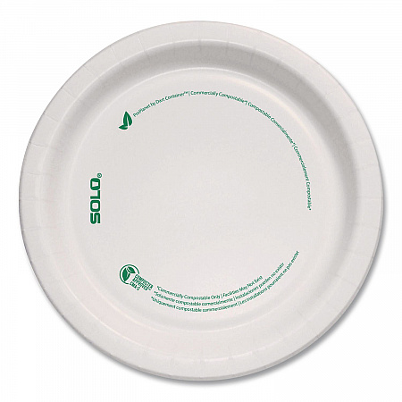Compostable Paper Dinnerware, ProPlanet Seal, Plate, 6