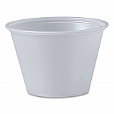 Portion Containers, 2.5 oz, Plastic, Translucent, 2,500/Carton (P250N)