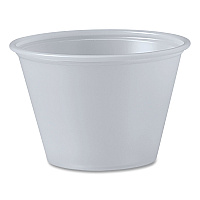 Portion Containers, 2.5 oz, Plastic, Translucent, 2,500/Carton (P250N)
