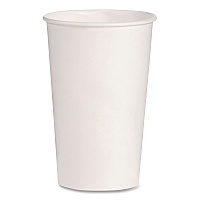 Double Sided Poly (DSP) Paper Cold Cups, 16 oz, White, 50 Cups/Sleeve, 20 Sleeves/Carton (RP16P2050)