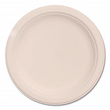 Compostable Molded Fiber Dinnerware, ProPlanet Seal, Plate, 6" dia, Natural, 1,000/Carton (6FBRP1)