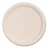 Compostable Molded Fiber Dinnerware, ProPlanet Seal, Plate, 10.2" dia, Natural, 500/Carton (10FBRP1)