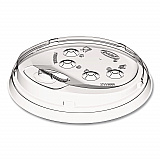 Prima Strawless Plastic Lids, Fits 30 oz to 32 oz Cold Cups, Clear, 100/Sleeve, 12 Sleeves/Carton (P3032RSL)