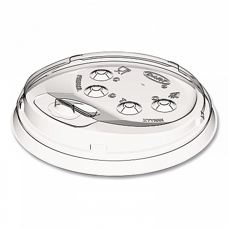Prima Strawless Plastic Lids, Fits 30 oz to 32 oz Cold Cups, Clear, 100/Sleeve, 12 Sleeves/Carton (P3032RSL)