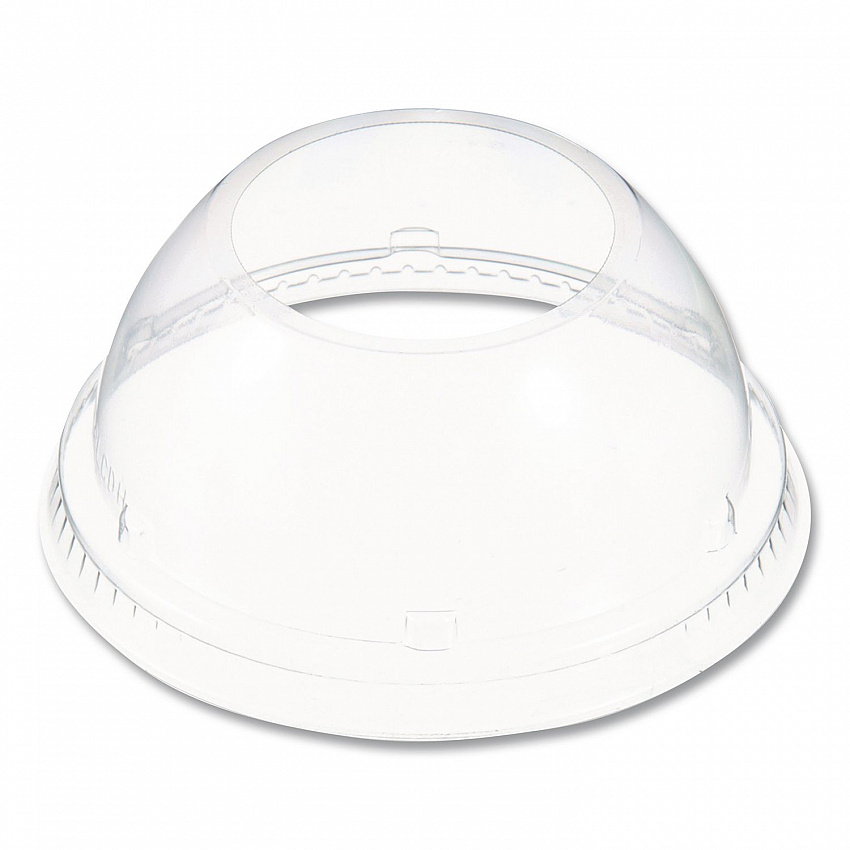 Dome-Top Sundae/Cold Cup Lids, Fits 12 oz to 24 oz Cold Cups, Plastic, Clear, 1,000/Carton (16LCDHX)