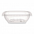 Square Plastic Bowls, 8 oz, 8.5 x 8.5 x 1.51, Clear, Plastic, 63 Bowls/Sleeve, 8 Sleeves/Carton (C8SB)