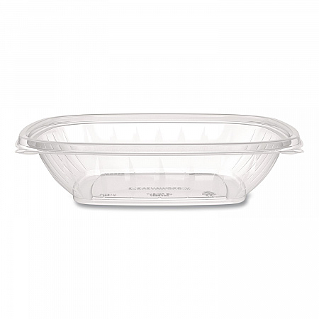 Square Plastic Bowls, 32 oz, 5 x 5 x 1.49, Clear, Plastic, 63 Bowls/Sleeve, 4 Sleeves/Carton (C32SB)