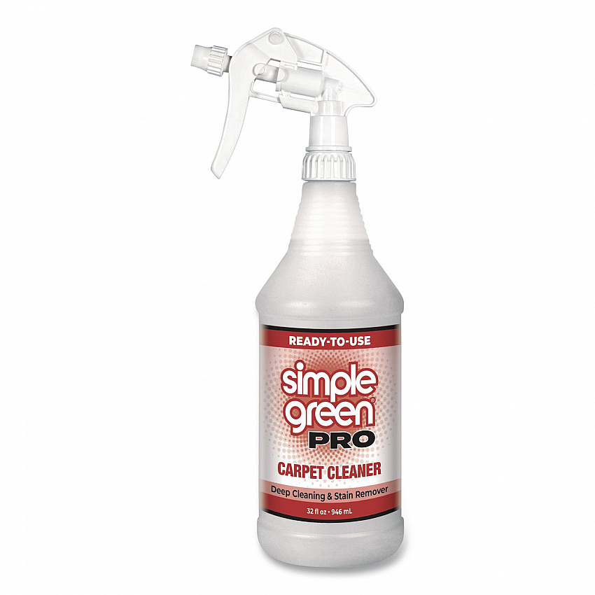 Pro Carpet Cleaner Ready-To-Use, Unscented, 32 oz Spray Bottle, 12/Carton (0506032)