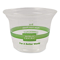 PLA Clear Cold Cups, 9 oz, Plastic, Clear, 1,000/Carton (CPCS9Q)