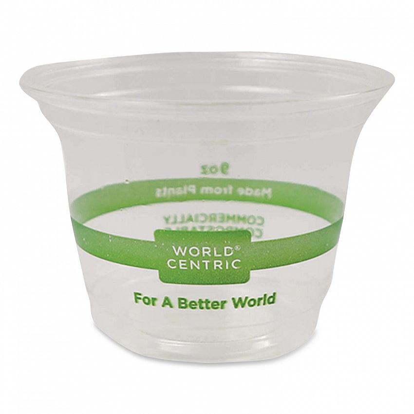PLA Clear Cold Cups, 9 oz, Plastic, Clear, 1,000/Carton (CPCS9Q)