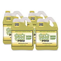 Pro Dish Soap, Sparkling Citrus Scent, 1 gal Bottle, 4/Carton (4101128)