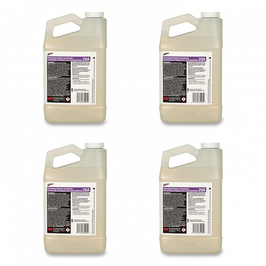 Scotchgard Pretreatment Cleaner Concentrate 28A, 0.5 gal Bottle, 4/Carton (28A)
