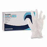 General Purpose Vinyl Gloves, Powder-Free, Small, 2.6 mil Thick, 9.5" Long, Clear, 100/Box (365SBX)
