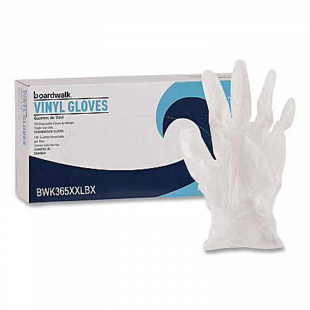 General Purpose Vinyl Gloves, Powder-Free, XX-Large, 2.6 mil Thick, 9.5