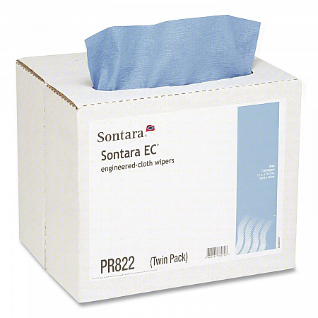 Sontara EC Wipers, 16.5 x 12, Blue, Interfold Twin Dispenser, 250/Carton (PR822)