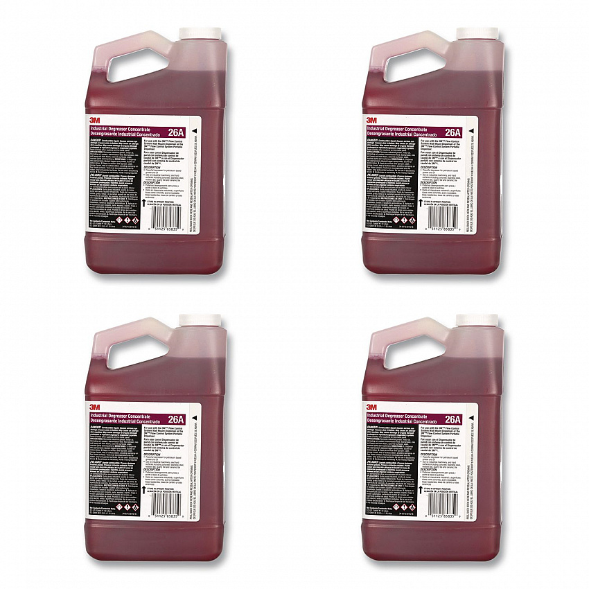 Industrial Degreaser Concentrate 26A, 0.5 gal Bottle, 4/Carton (26A)