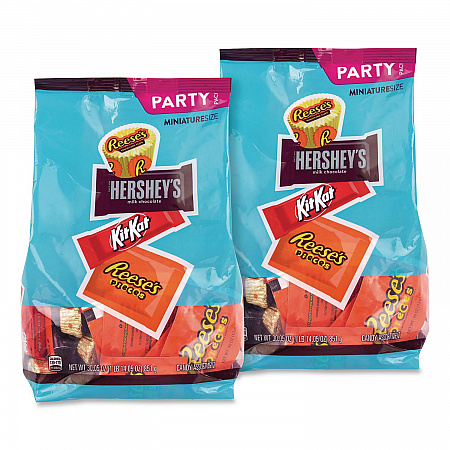 Milk Chocolate Candy Mini Assortment, 60.1 oz Bag, 2/Carton (60004184)