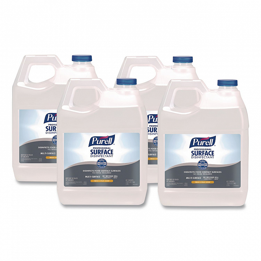 Professional Surface Disinfectant, Fresh Citrus Scent 1 gal Bottle,  4/Carton (434204CT)