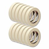 Value Masking Tape 101+, 3" Core, 0.70" x 60 yds, Tan, 12/Pack (10118)