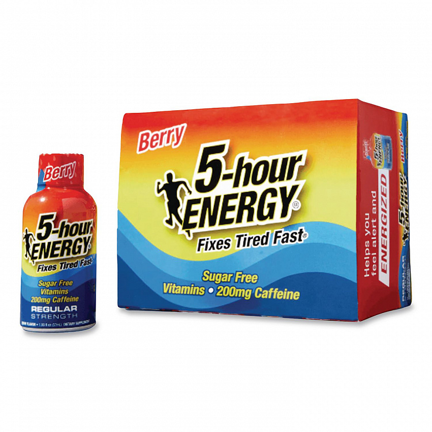 Energy Drink, Berry, 1.93 oz Bottle, 12/Pack (SN500181)