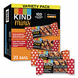 Minis Peanut Butter Dark Chocolate and Dark Chocolate Cherry Cashew Variety Pack, 0.74 oz Bar, 20/Box (43012)