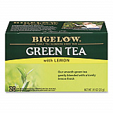 Green Tea with Lemon, Lemon, 0.34 lbs, 28/Box (10346)