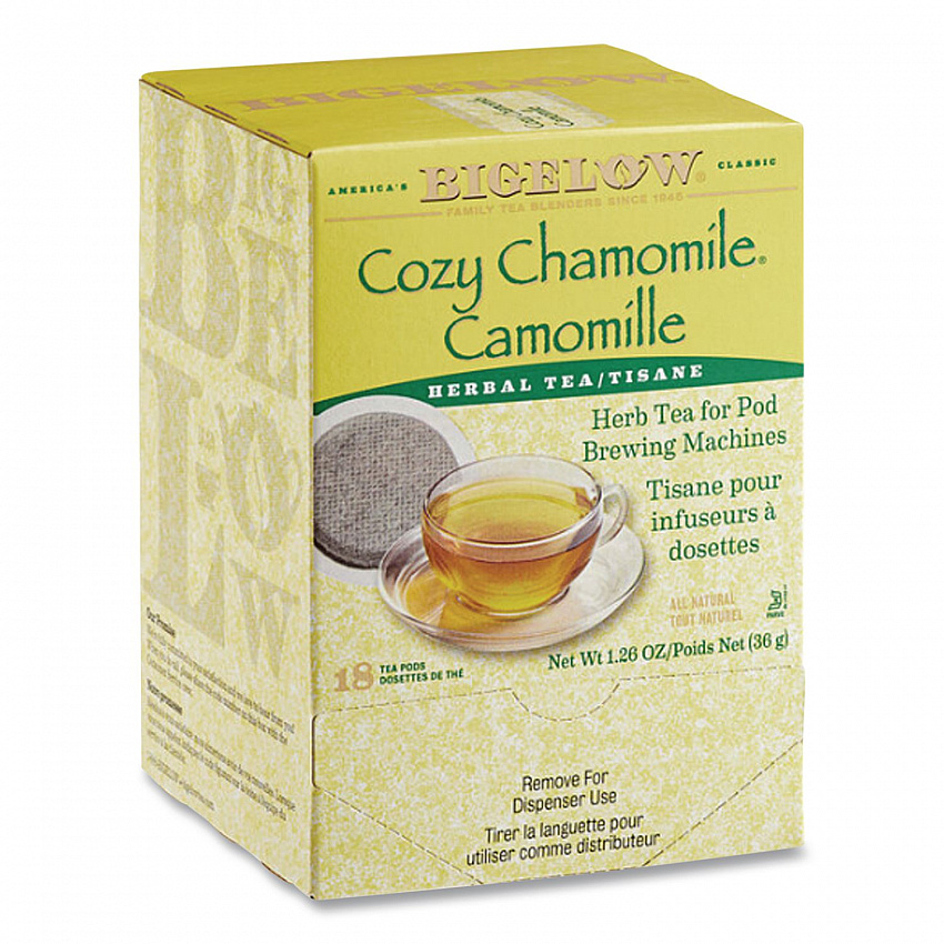 Cozy Chamomile Herbal Tea Pods, 1.90 oz, 18/Box (10906)