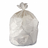 Linear Low-Density Can Liners, 45 gal, 3 mil, 40" x 48", Clear, 75/Carton (B8048ZC)
