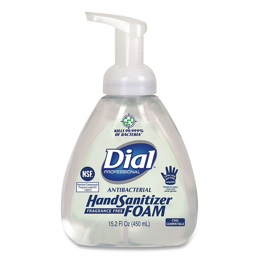 Antibacterial Foam Hand Sanitizer, 15.2 oz Pump Bottle, Fragrance-Free (06040EA)