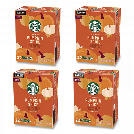 Pumpkin Spice Coffee, K-Cups, 22/Box, 4 Boxes/Carton (12412028CT)