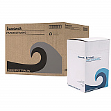 Unwrapped Paper Straws, 7.75 x 0.25, White, 4,800/Carton (PPRSTRWUW)