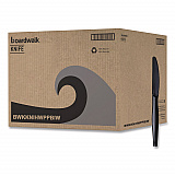 Heavyweight Wrapped Polypropylene Cutlery, Knife, Plastic, Black, 1,000/Carton (KNIHWPPBIW)