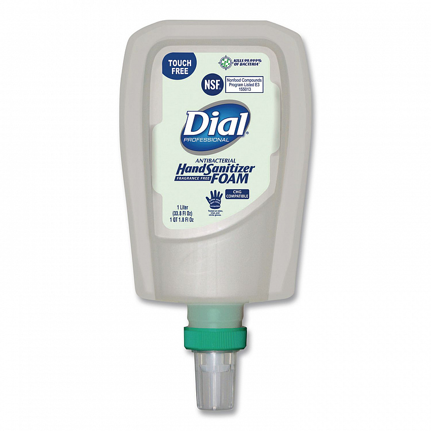 Antibacterial Foaming Hand Sanitizer Refill for FIT Touch Free Dispenser, 1 L Bottle, Fragrance-Free (16694EA)