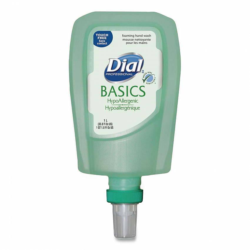 Basics Hypoallergenic Foaming Hand Wash Refill for FIT Touch Free Dispenser, Honeysuckle Scent, 1 L (16722EA)
