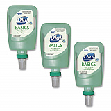 Basics Hypoallergenic Foaming Hand Wash Refill for FIT Manual Dispenser, Honeysuckle Scent, 1.2 L, 3/Carton (16714)
