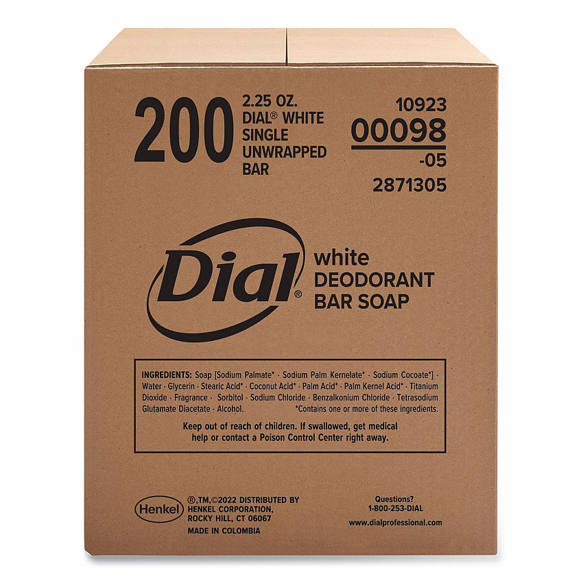Antibacterial Deodorant Bar Soap, Clean Fresh Scent, 2.5 oz, 200/Carton (00098)