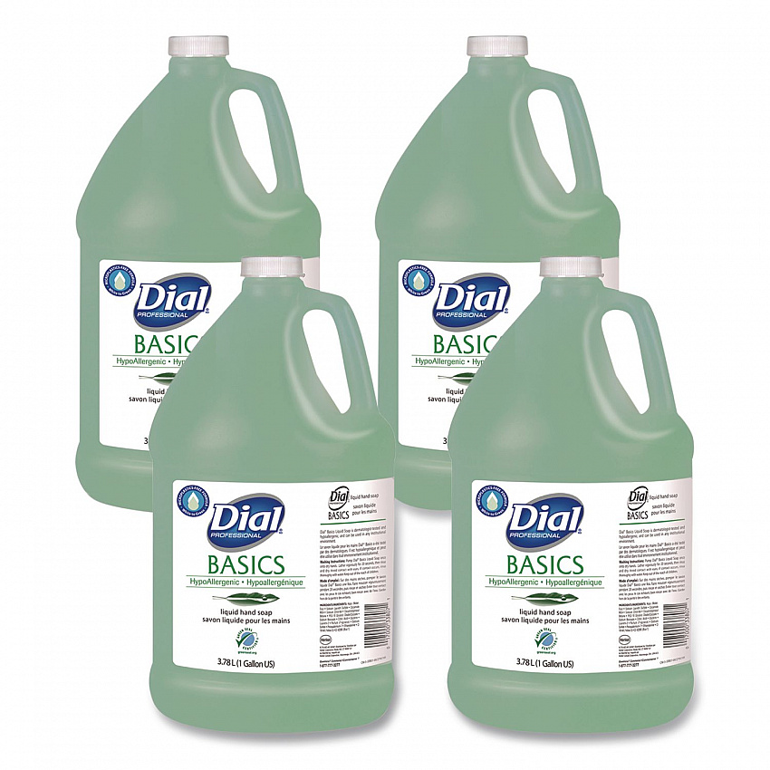 Basics MP Free Liquid Hand Soap Refill, Honeysuckle Scent, 3.78 L, 4/Carton (33809)