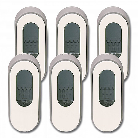 Versa Dispenser for Cartridge Refills, 15 oz, 3.75 x 3.38 x 8.75, Light Gray/White, 6/Carton (34037)
